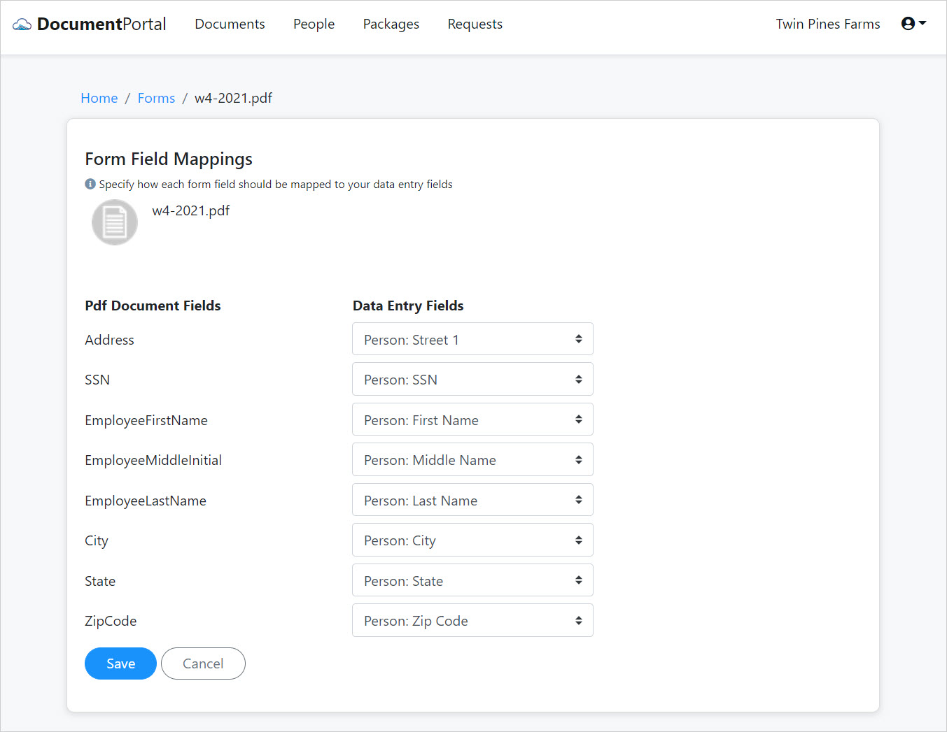 Form Details – Document Portal, LLC